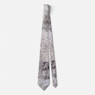 Birch trunk neck tie