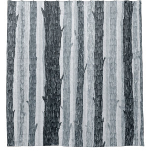 Birch wood trees, seamless background pattern.