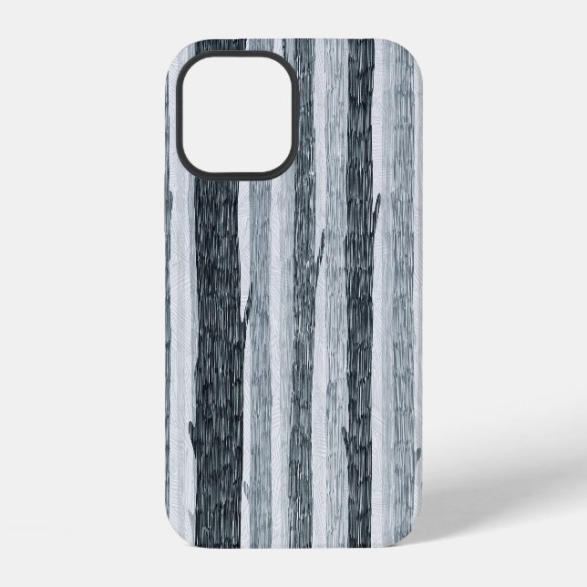 Birch wood trees, seamless background pattern. iPhone case (Back)