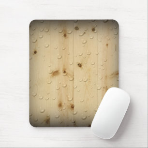 Birch Wood Water Drip Mouse Pad