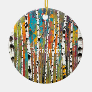 Birch Woods Thunder_Cove Ceramic Ornament
