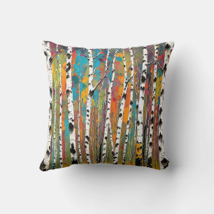 Birch Woods Thunder_Cove Throw Pillow