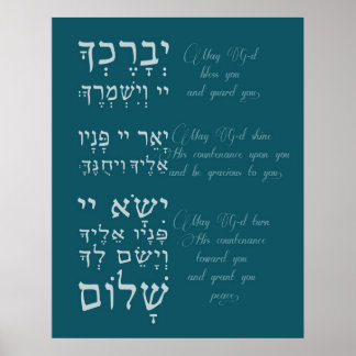 Birchat Kohanim - Priestly Blessing Poster