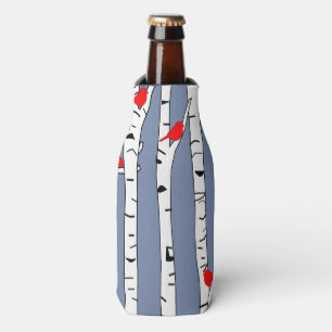 Birches and Birds Bottle Cooler
