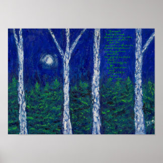 Birches Poster