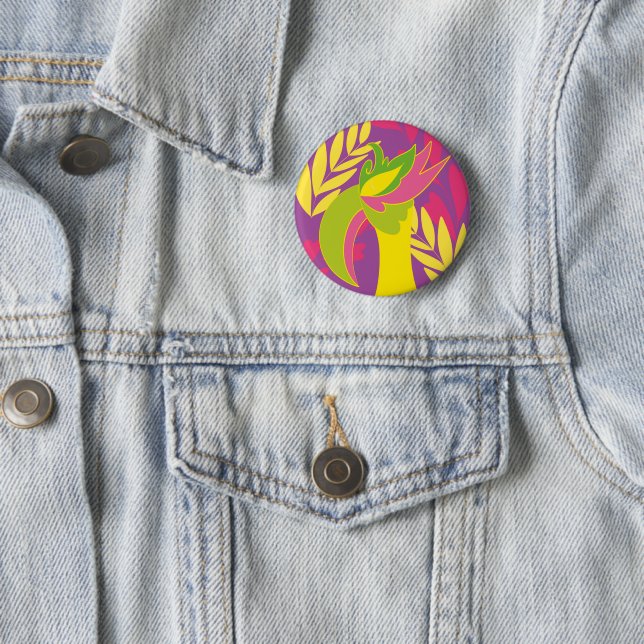 bird 2 inch round button (In Situ)