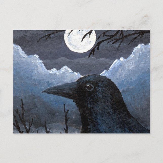 Bird 58 Crow Raven Postcard (Front)