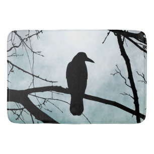 bird 77 Crow Raven Bath Mat