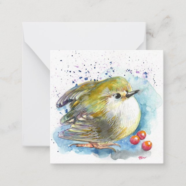 Bird and Berries Card (Front)