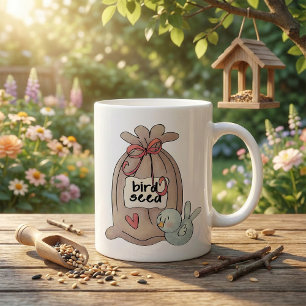 Bird And Bird Seed Coffee Mug