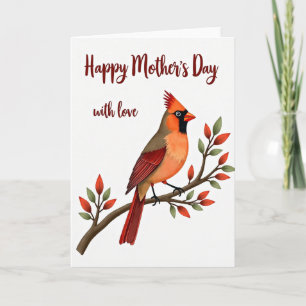 Bird And Branch Mothers Day Card