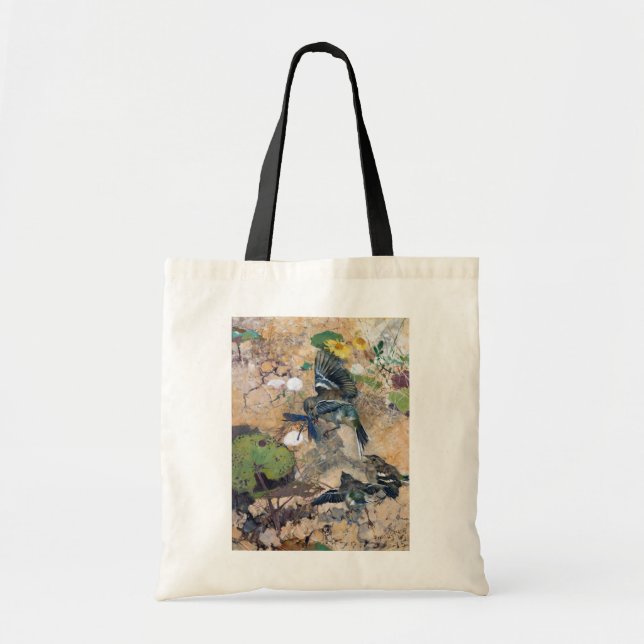 Bird and Dragonfly, Bruno Liljefors Tote Bag (Front)
