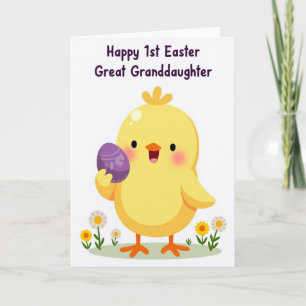 Bird And Egg Pattern Easter Card