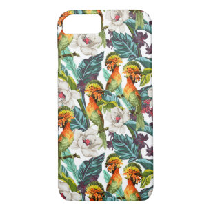 Bird And Exotic Flower Pattern Case-Mate iPhone Case