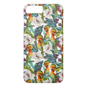 Bird And Exotic Flower Pattern iPhone 8 Plus/7 Plus Case