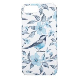 Bird and flowers iPhone 8/7 case
