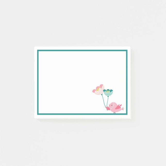 Bird and Flowers Notes (Front)