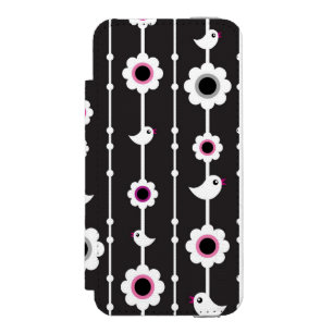 bird and flowers pattern incipio watson™ iPhone 5 wallet case