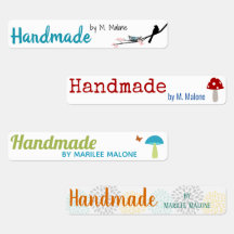 Bird and Forest Theme Clothing Labels