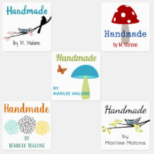 Bird and Forest Theme for Handmade Clothing Labels