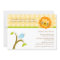 Bird and lion polkadots baby shower invitation