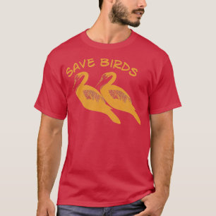 Bird and Nature Lovers Vintage Darter Save Birds E T-Shirt