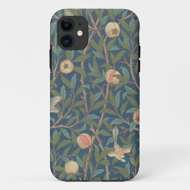 'Bird and Pomegranate' Wallpaper Design, printed b Case-Mate iPhone Case (Back)