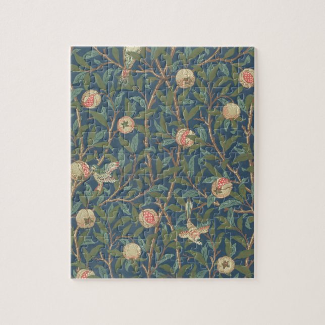 'Bird and Pomegranate' Wallpaper Design, printed b Jigsaw Puzzle (Vertical)