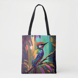 Bird Animal Portrait Painting Wildlife Outdoors Tote Bag