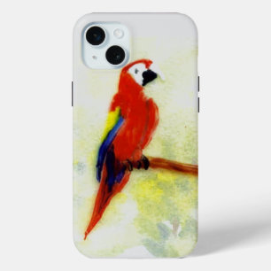 Bird Art Colourful Macaw Parrot iPhone 15 Mini Case