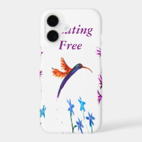 Bird Art Floral Hummingbird