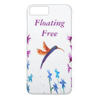 Bird Art Floral Hummingbird