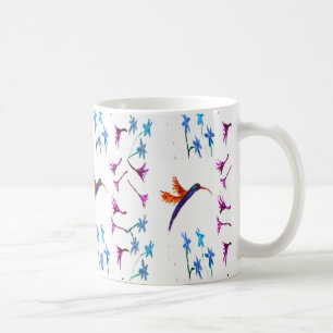 Bird Art Hummingbird Flowers Floral Coffee Mug