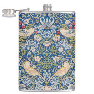 Bird Art Nouveau Design Hip Flask