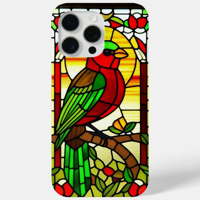 Bird Artwork in Bold Decorative Patterns Case-Mate iPhone Case (Back)