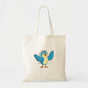 Bird as Bride with Veil Tote Bag