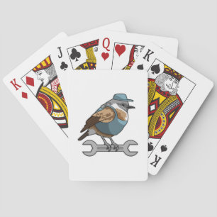 Bird as Carftsman with Wrench Playing Cards