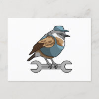 Bird as Carftsman with Wrench