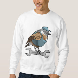 Bird as Carftsman with Wrench Sweatshirt