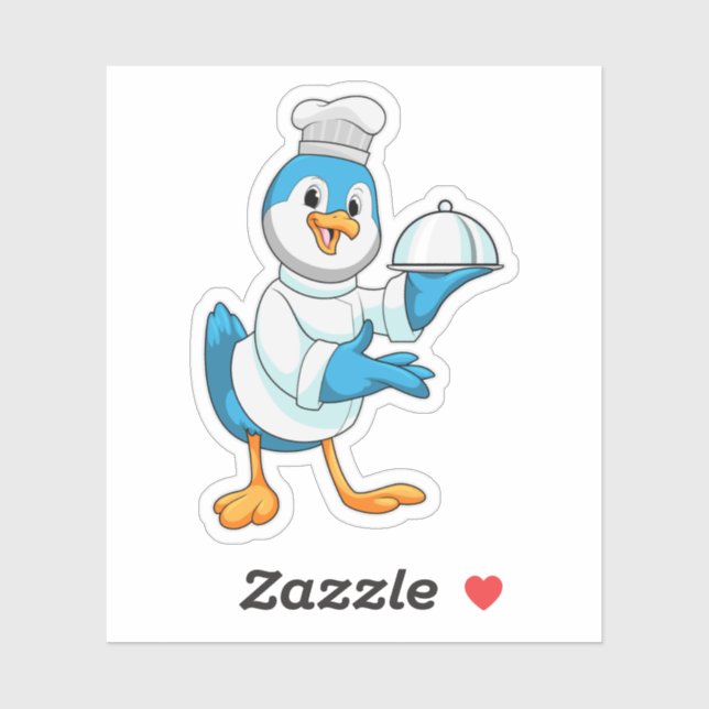 Bird as Cook with Platter (Sheet)