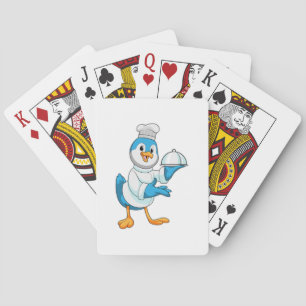 Bird as Cook with Platter Playing Cards