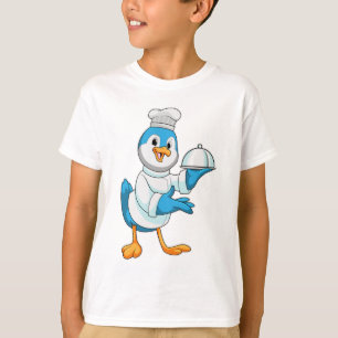 Bird as Cook with Platter T-Shirt