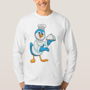 Bird as Cook with Platter T-Shirt