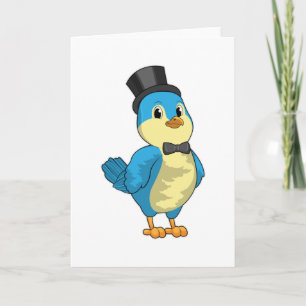 Bird as Groom with Ribbon Card