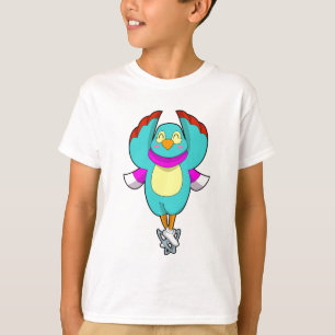 Bird at Ice skating with Ice skates.PNG T-Shirt