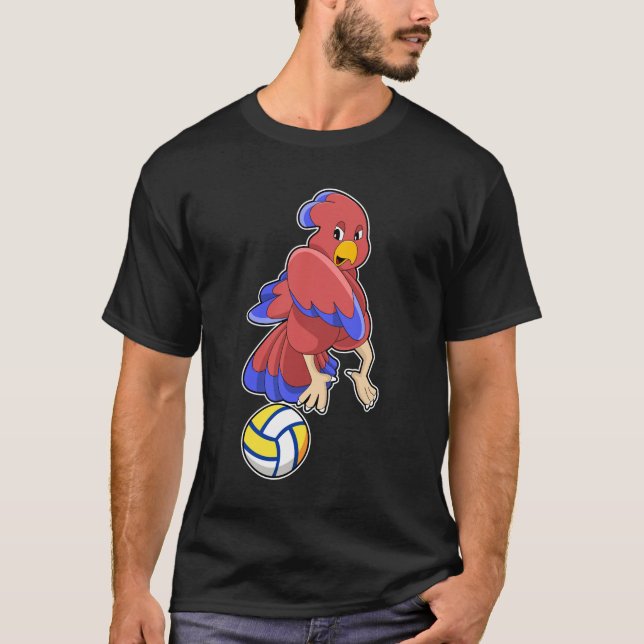 Bird at Volleyball Sports T-Shirt (Front)
