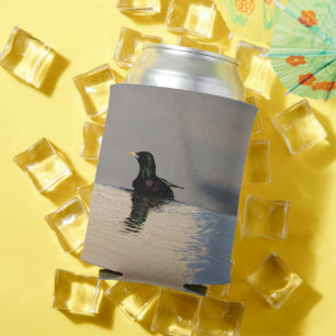 Bird at Waters Edge  Can Cooler