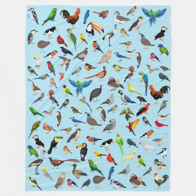 Bird Blanky Assortment Two Fleece Blanket (Front)