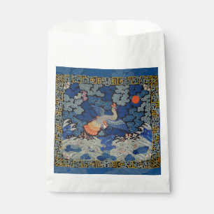 Bird Blue Chinese Embroidery Vintage Favour Bag