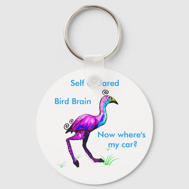 Bird Brain Key Chain (Front)